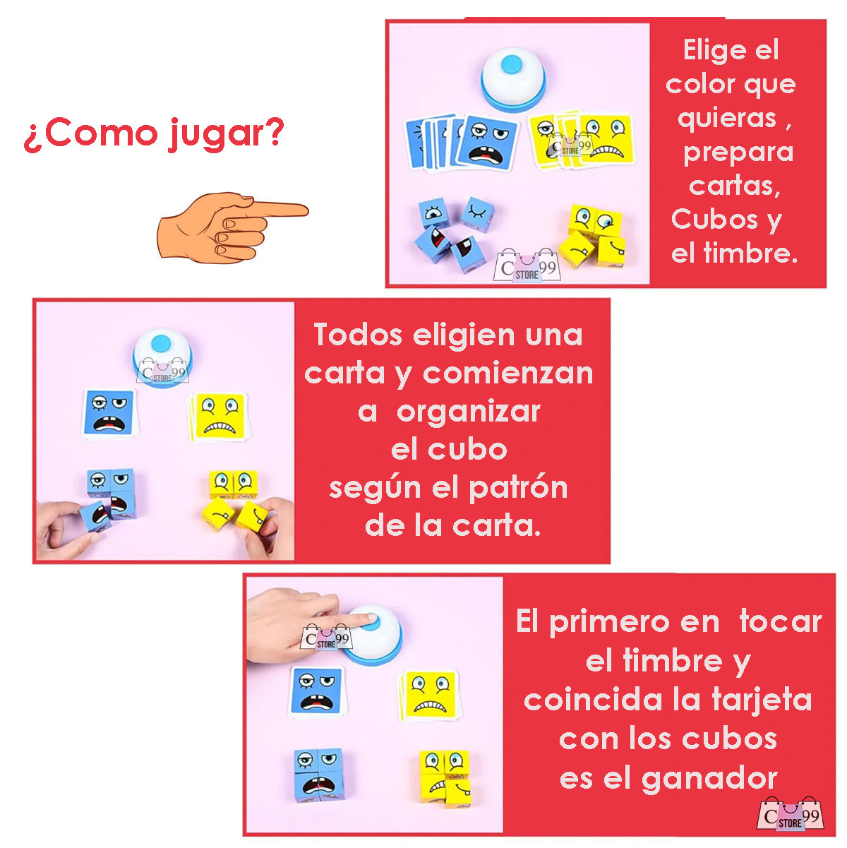 Miniatura 7 de Juego De Emociones Rompecabezas Bloques